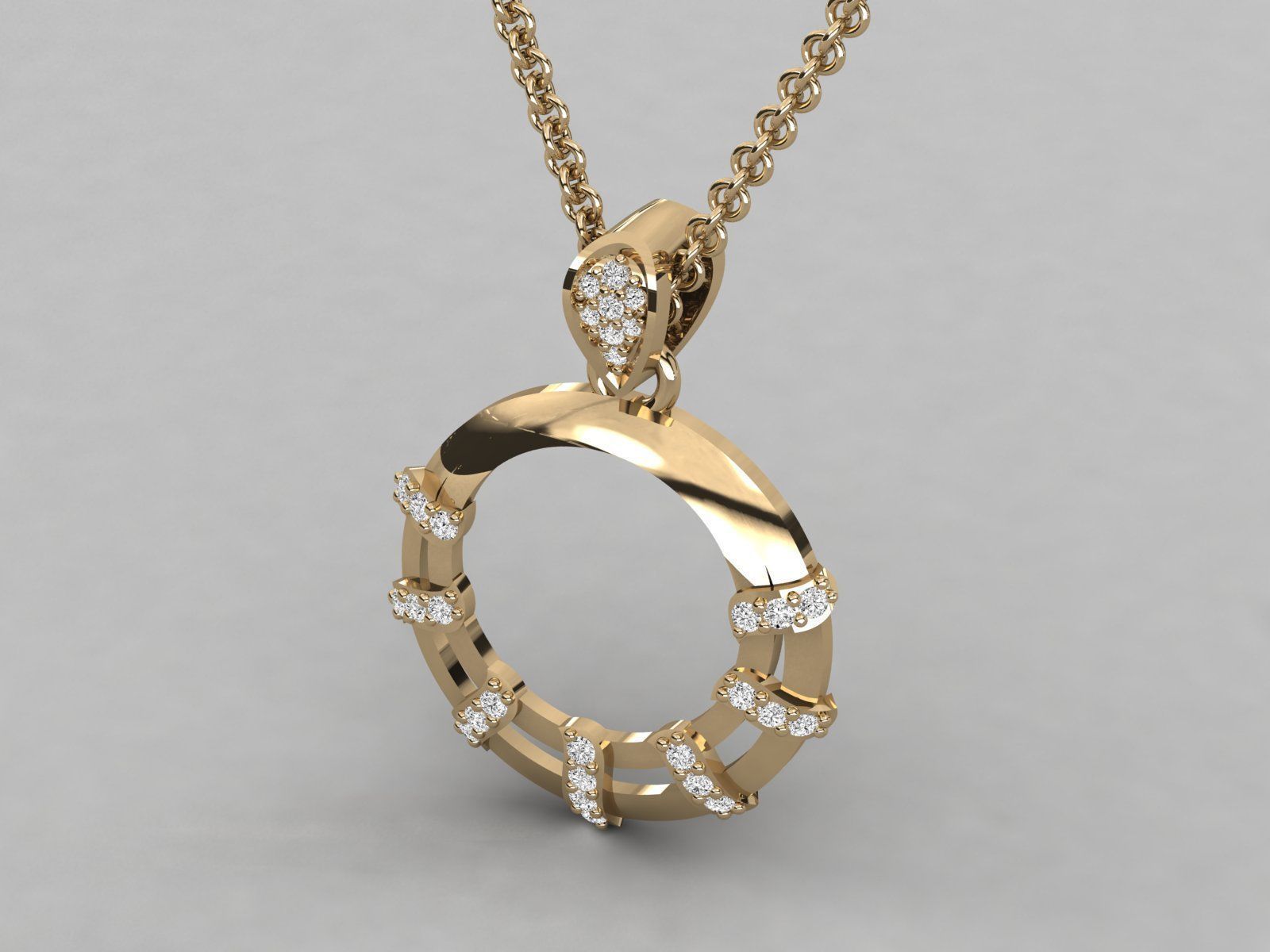 Women pendant 3dm stl render detail 3D print model_7