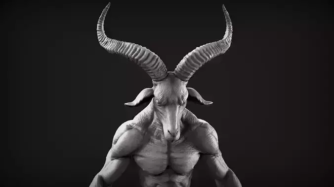 Demon 2 High Poly Sculpt