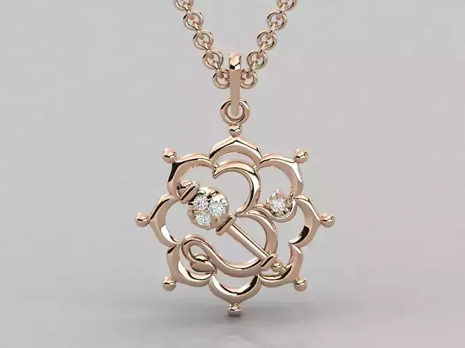 Religious pendant 3dm stl render detail 3D print model