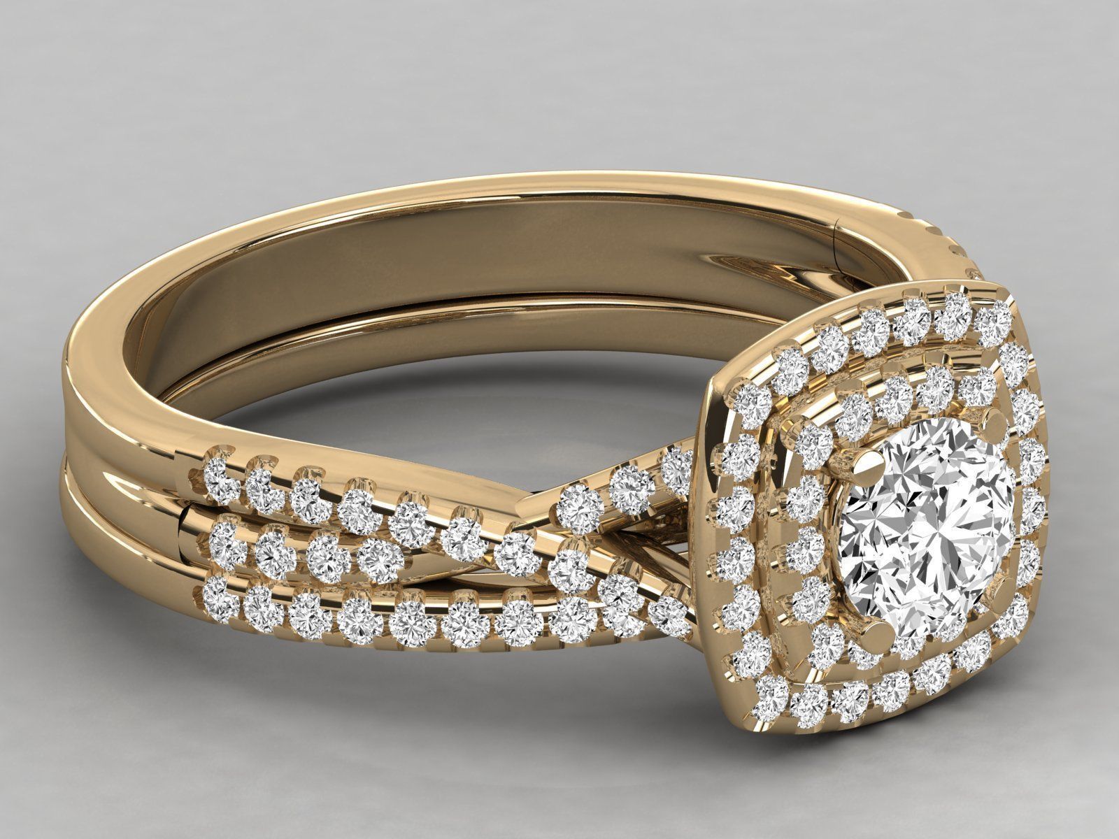 Women solitaire ring 3dm stl render detail 3D print model_8