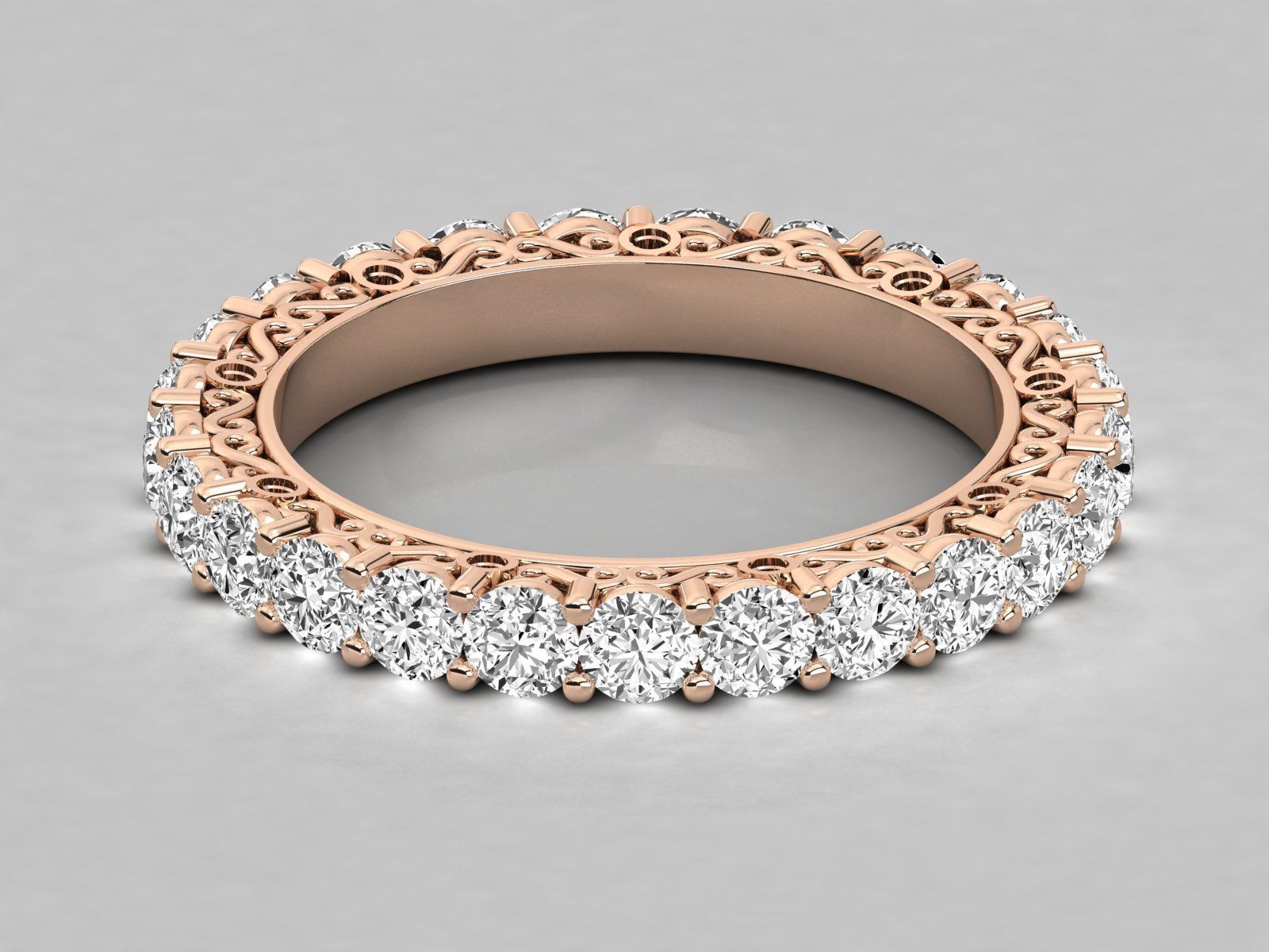 Women ring 3dm stl render detail 3D print model_4
