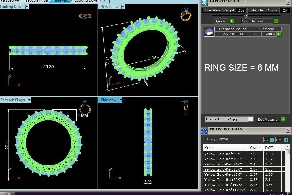 Women ring 3dm stl render detail 3D print model_2