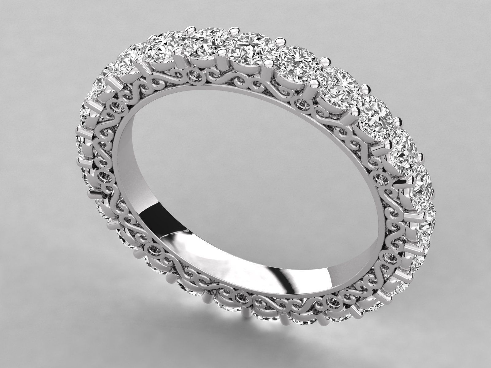 Women ring 3dm stl render detail 3D print model_6