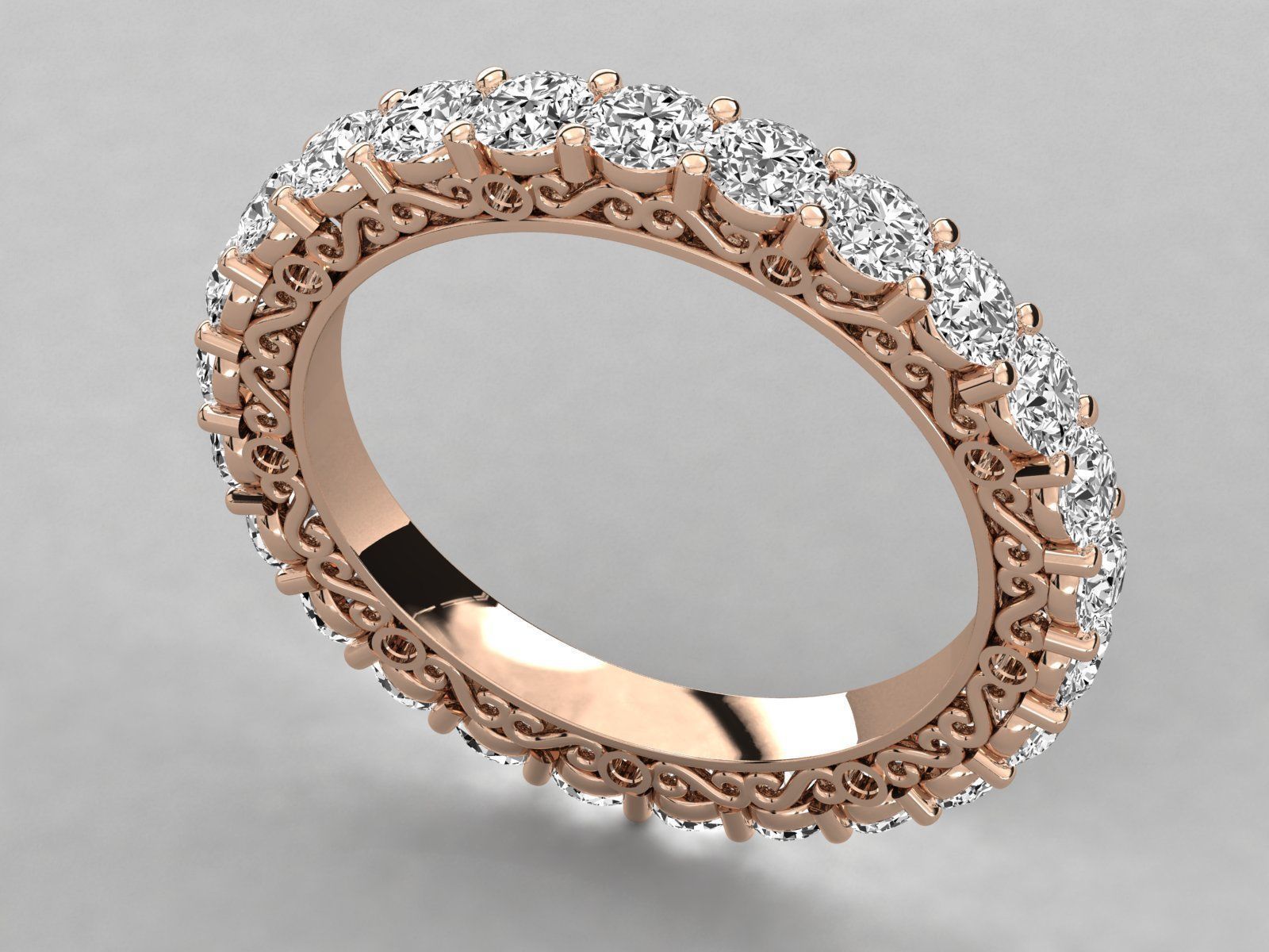 Women ring 3dm stl render detail 3D print model_3