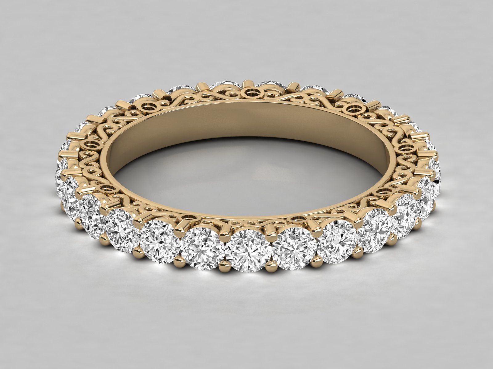 Women ring 3dm stl render detail 3D print model_8