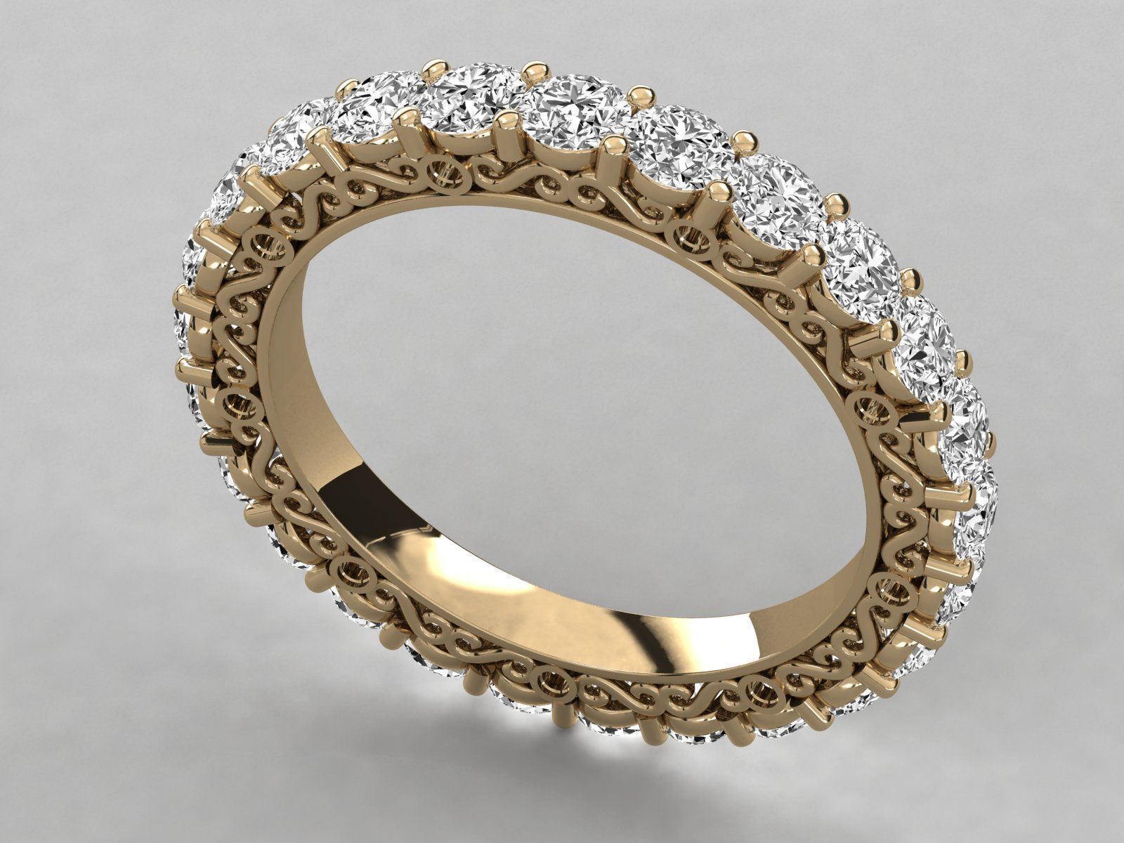 Women ring 3dm stl render detail 3D print model_9