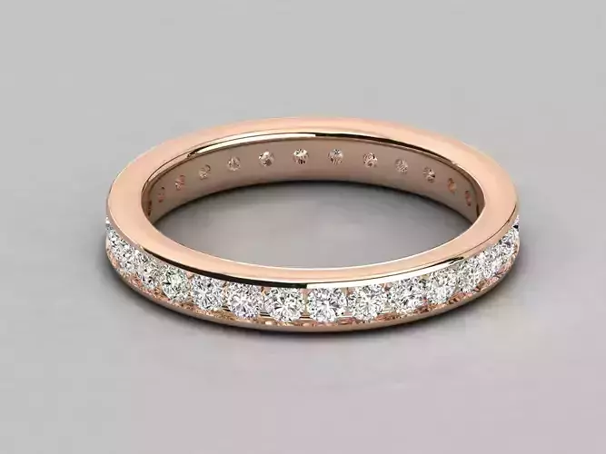 Women solitaire ring 3dm stl render detail  3D print model