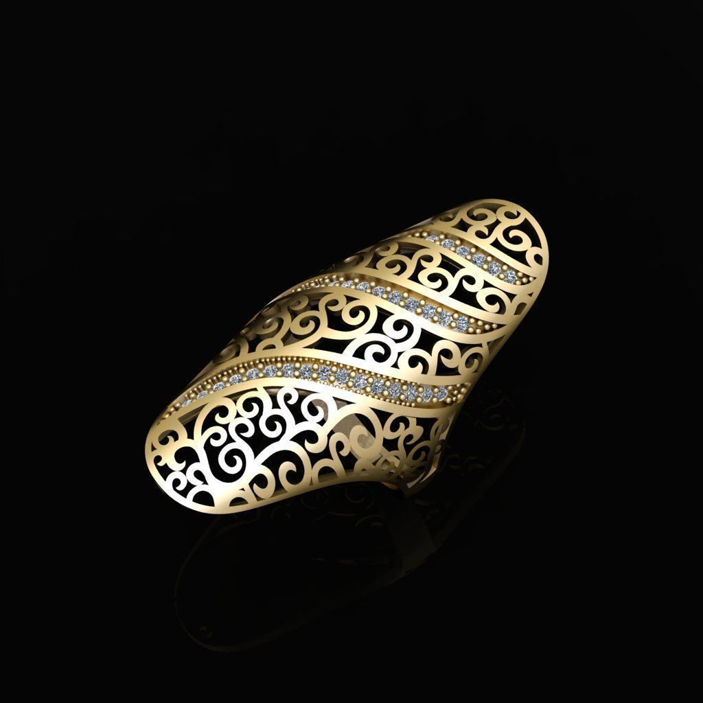 Ring - Gold - Silver 3D print model_4