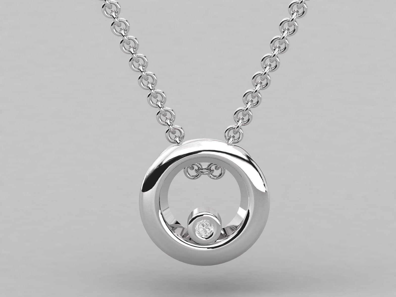 Women pendant 3dm stl render detail 3D print model_6
