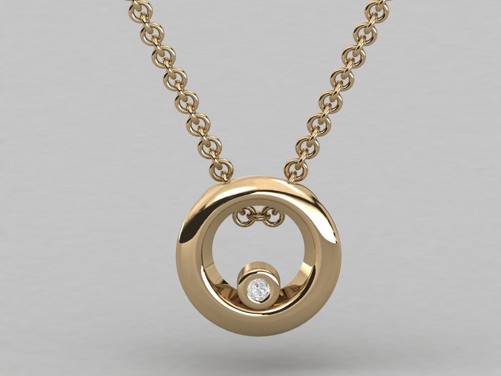 Women pendant 3dm stl render detail 3D print model_9