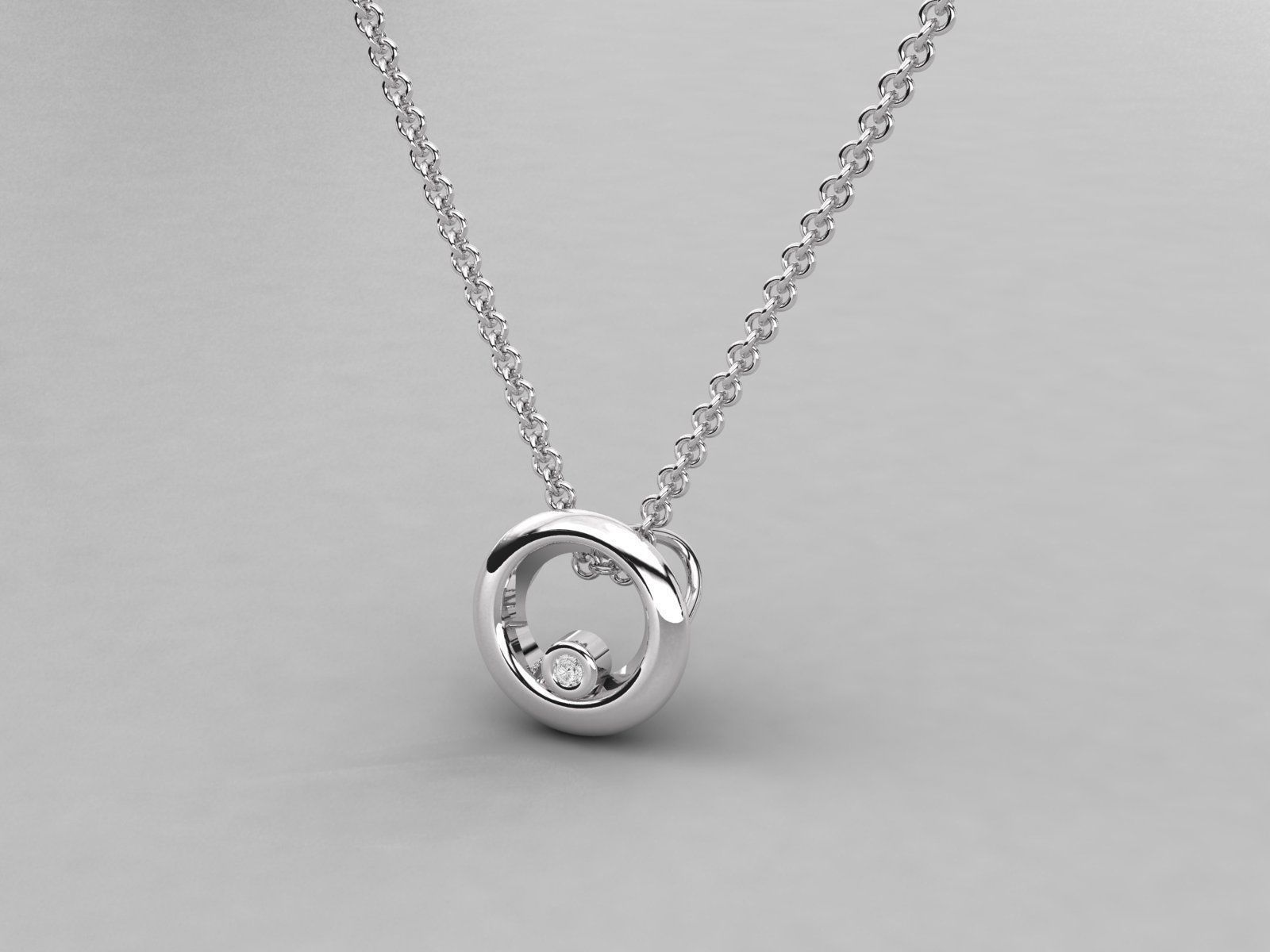Women pendant 3dm stl render detail 3D print model_4