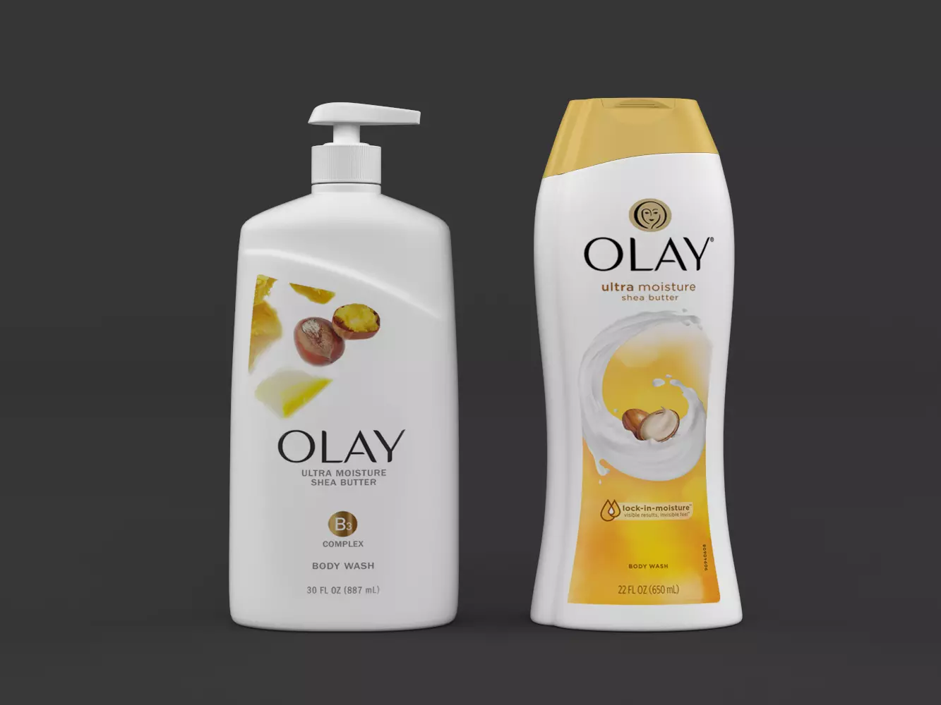 Olay Ultra Moisture Shea Butter Body Wash 3D model