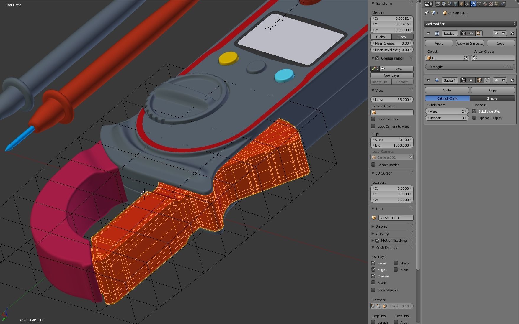 Digital Clamp Meter 3D model_18
