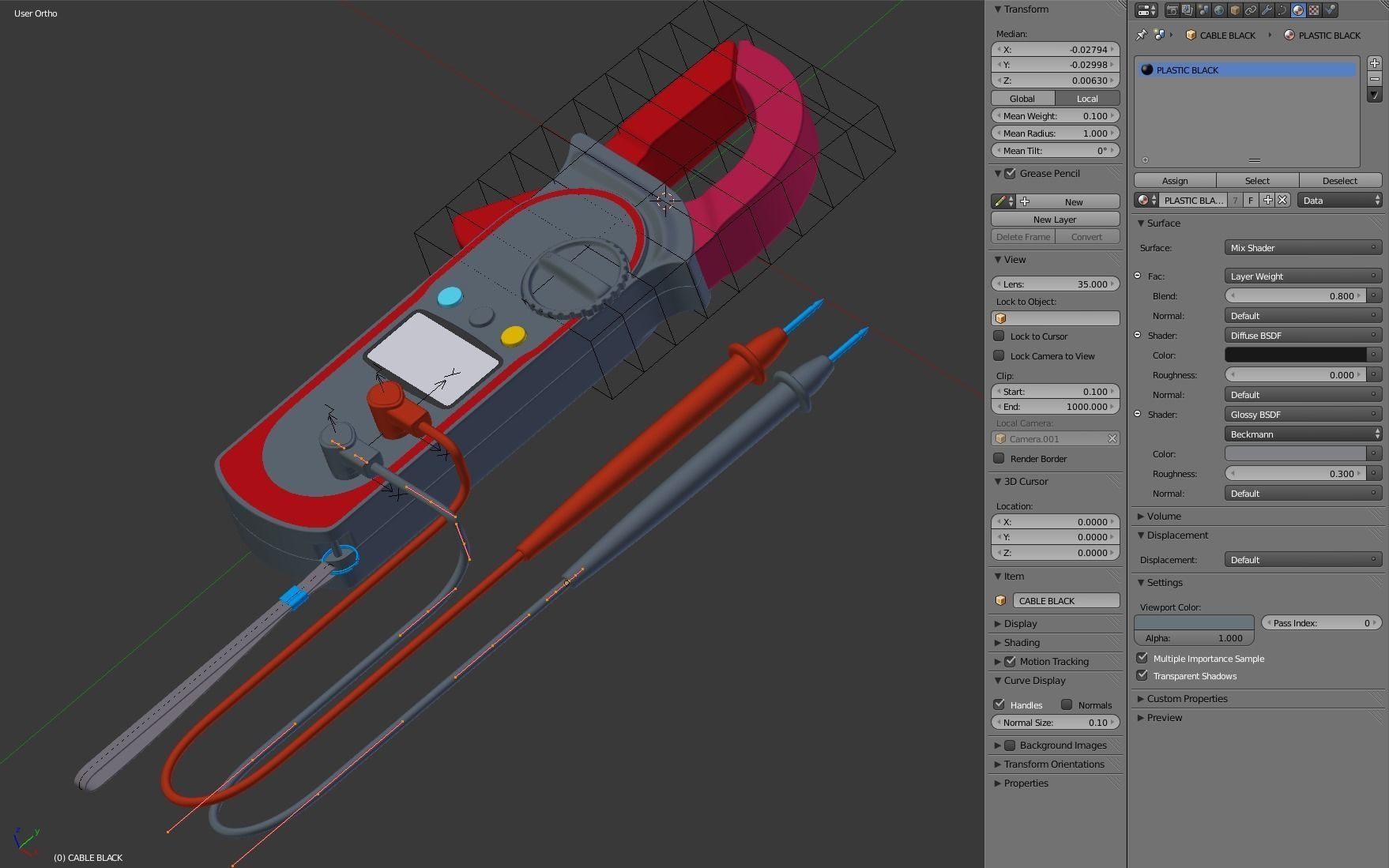 Digital Clamp Meter 3D model_20