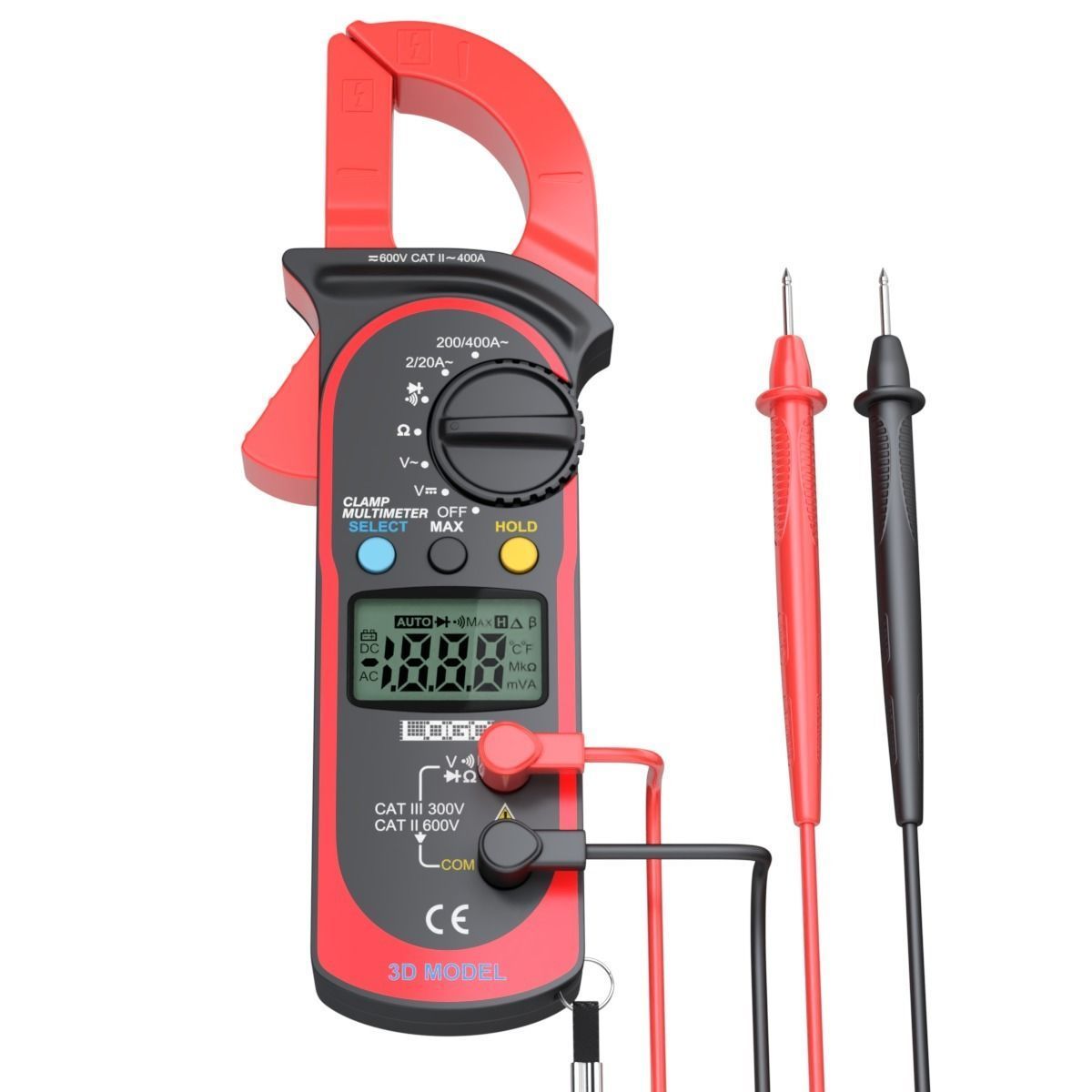 Digital Clamp Meter 3D model_6