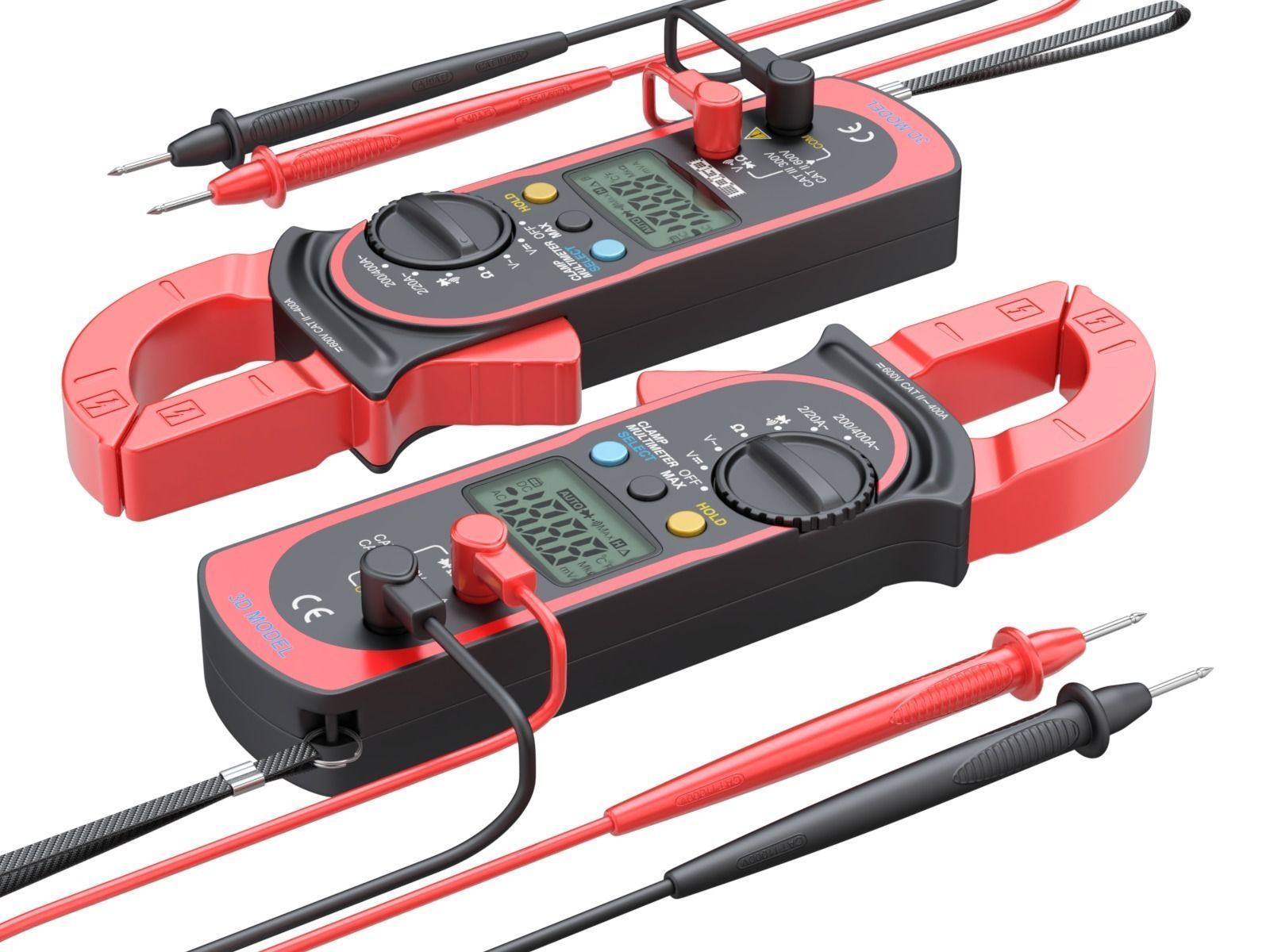 Digital Clamp Meter 3D model_10