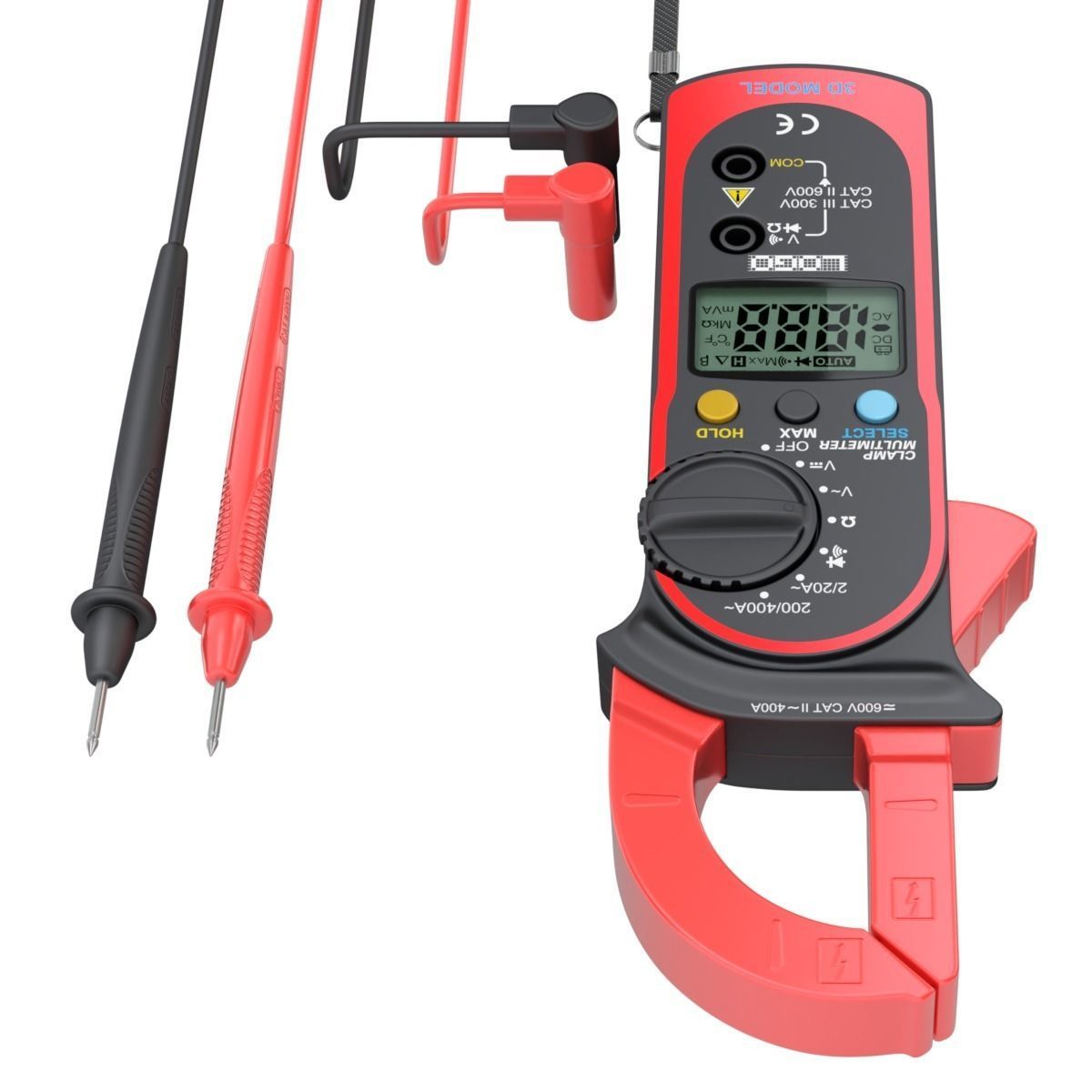 Digital Clamp Meter 3D model_7
