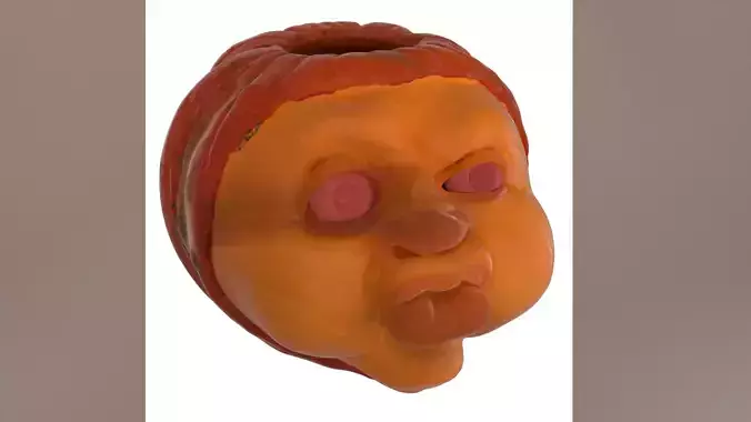 pumpkin halloween Low-poly 3D model