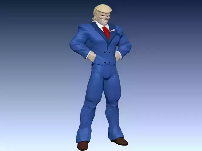 Wall Might All Might Trump 3D print model