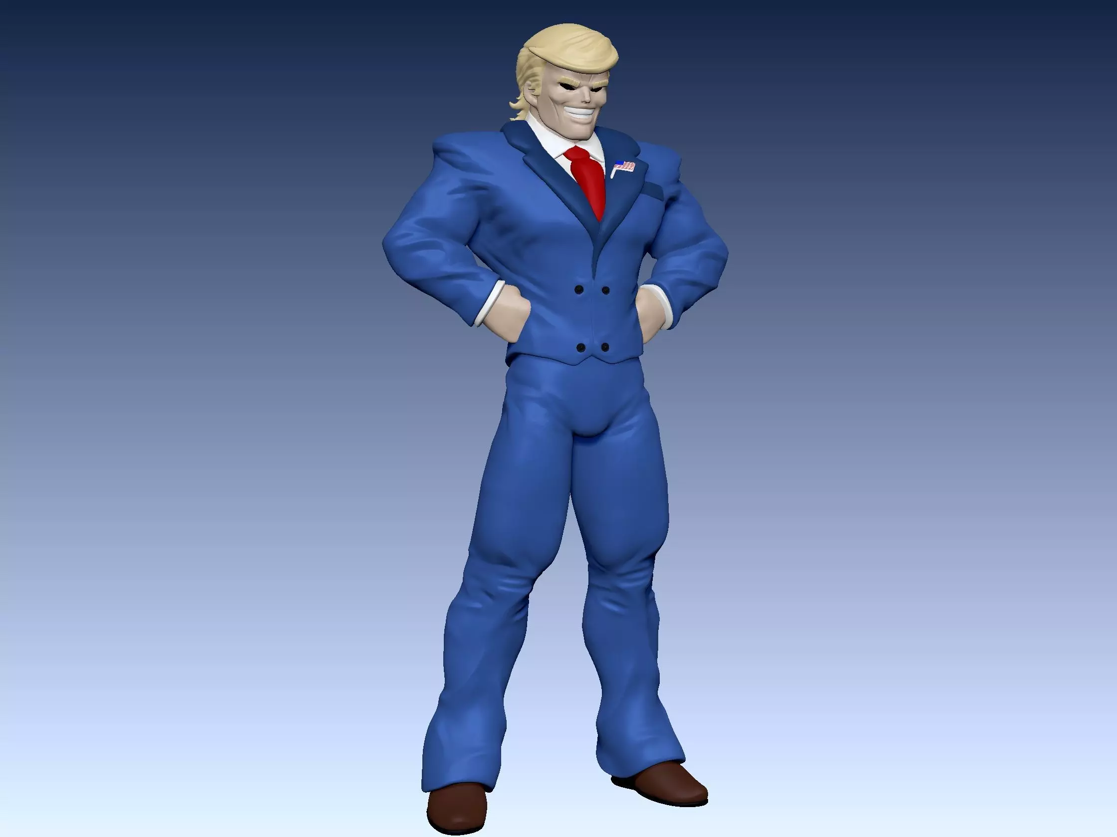 Wall Might All Might Trump 3D print model_0