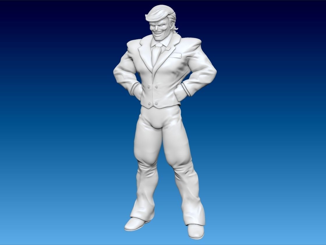 Wall Might All Might Trump 3D print model_1