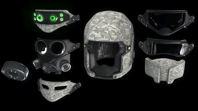 Mk VI Legio Tactical Helmet Low-poly 3D model