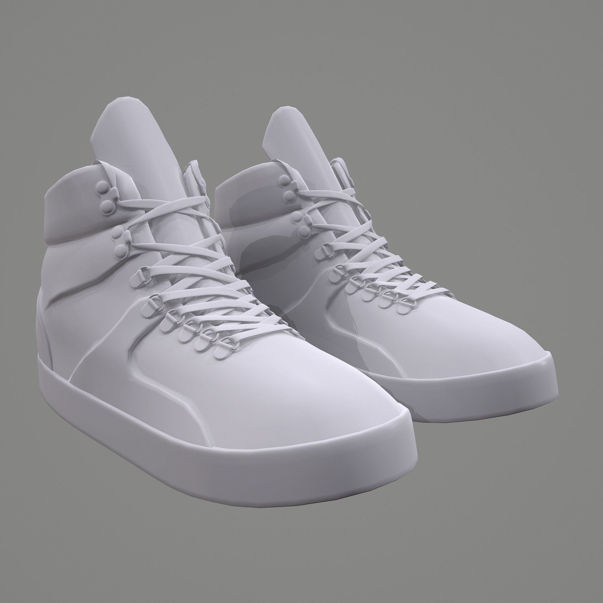 Sport Shoes Low-poly 3D model_7