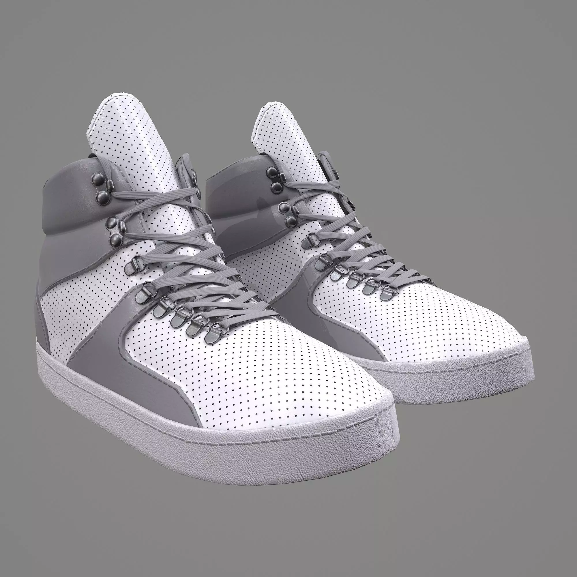 Sport Shoes Low-poly 3D model_0