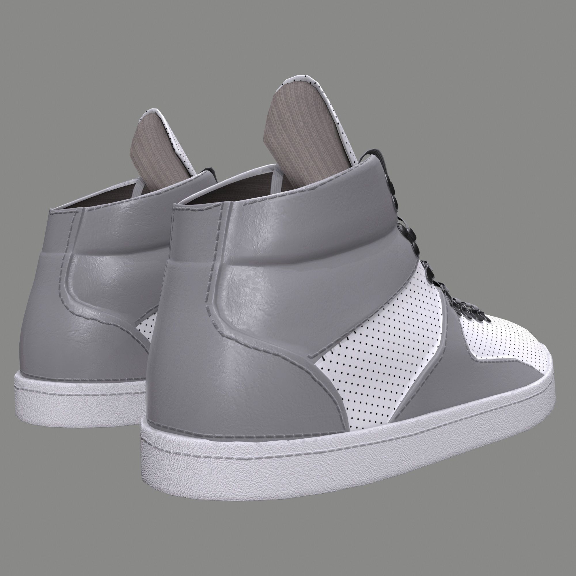 Sport Shoes Low-poly 3D model_3