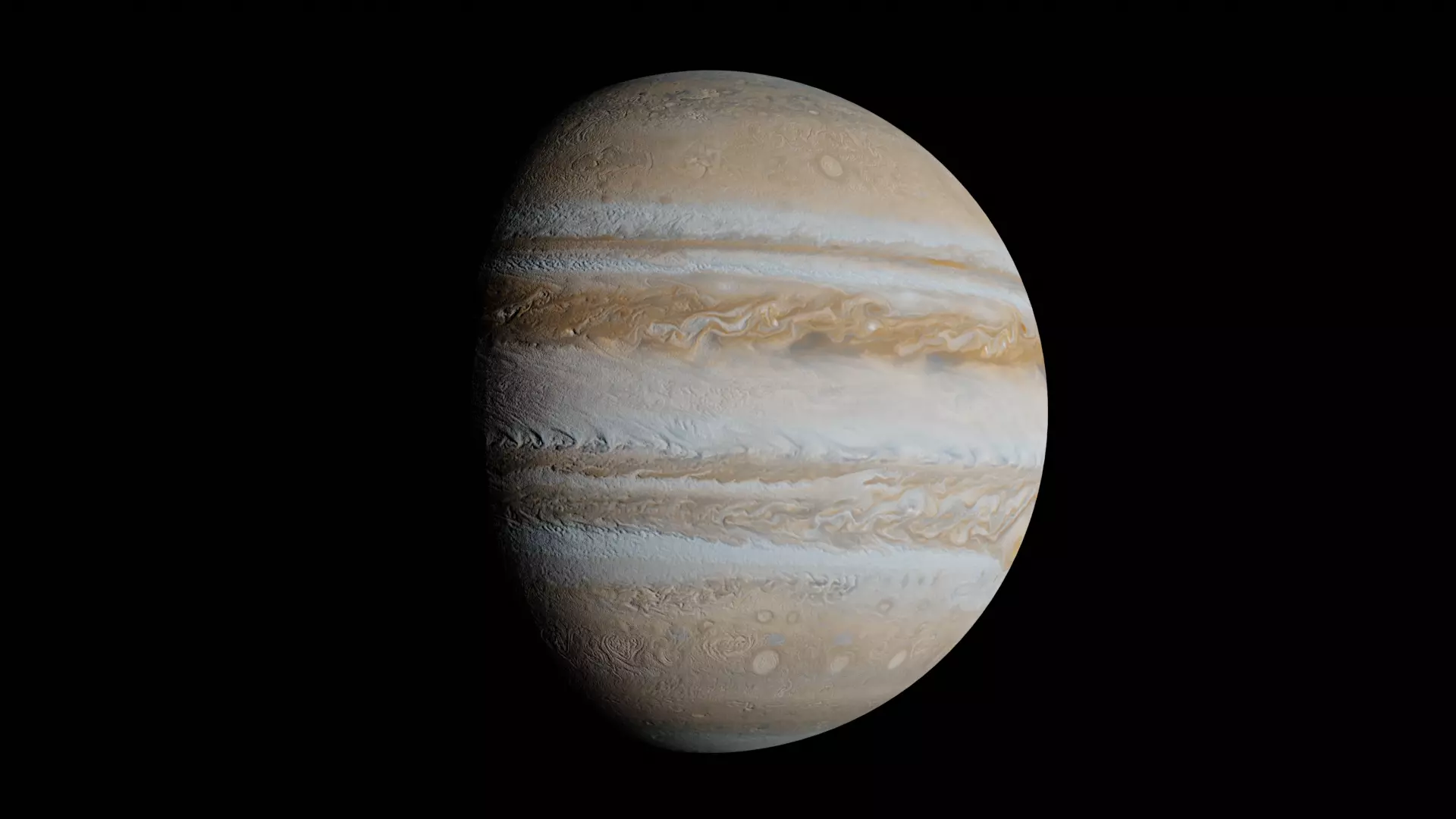 Jupiter Low-poly 3D model_0