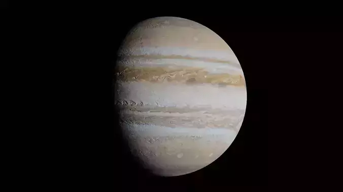 Jupiter Low-poly 3D model