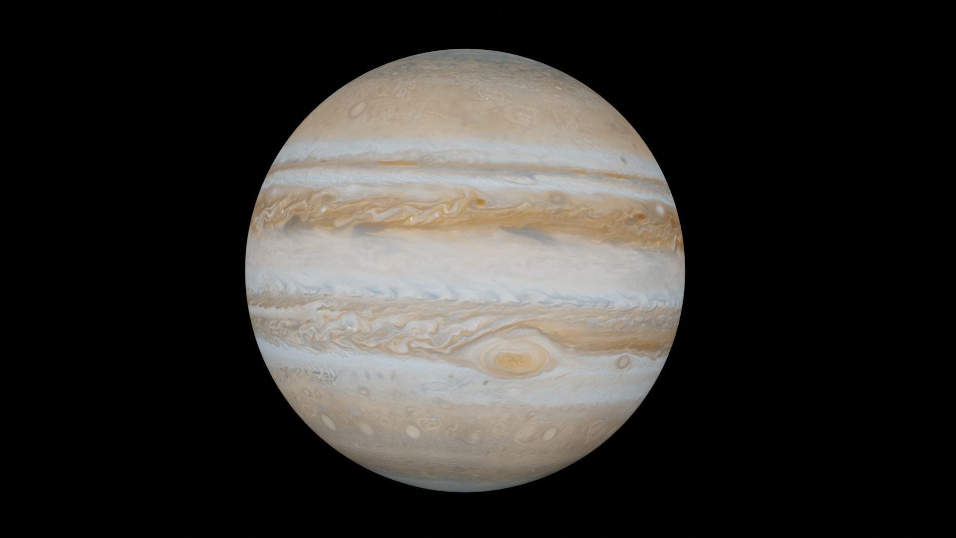 Jupiter Low-poly 3D model_1