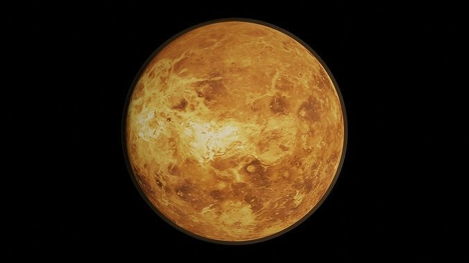 Venus planet Low-poly 3D model