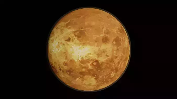 Venus planet Low-poly 3D model