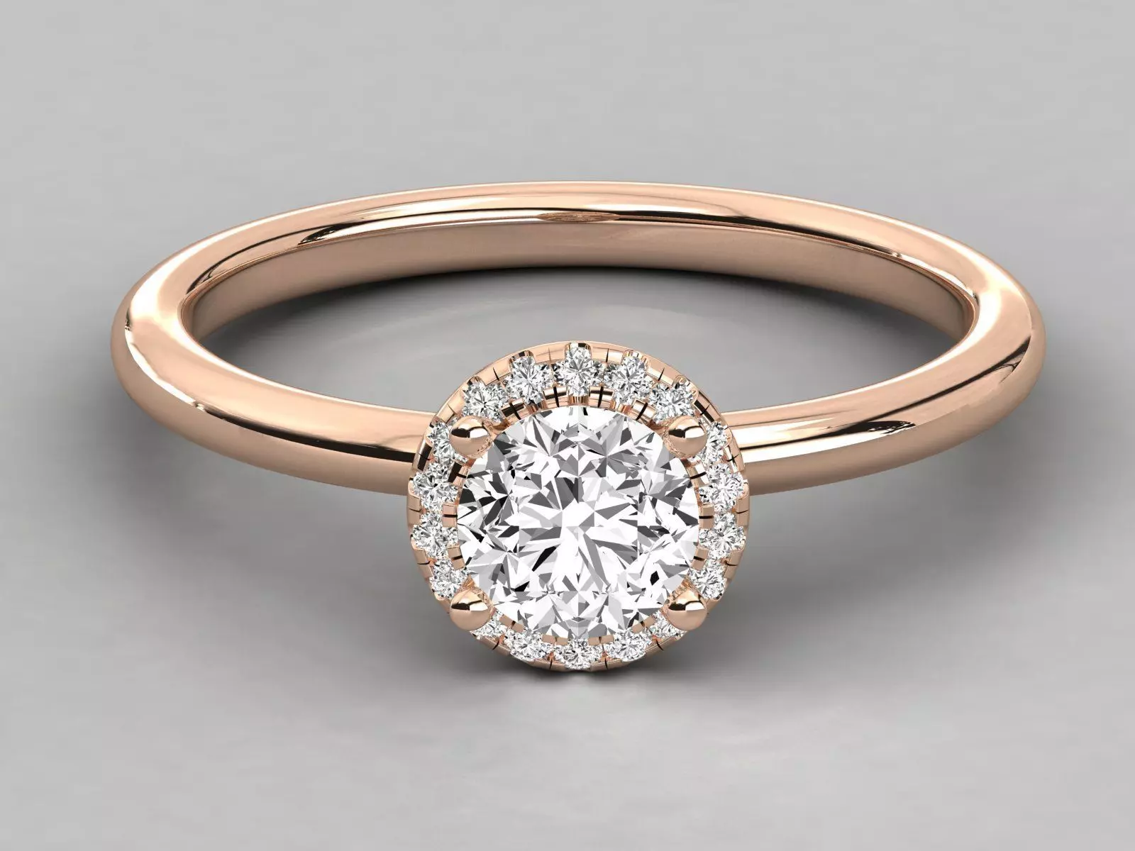 Women solitaire ring 3dm stl render detail  3D print model_0