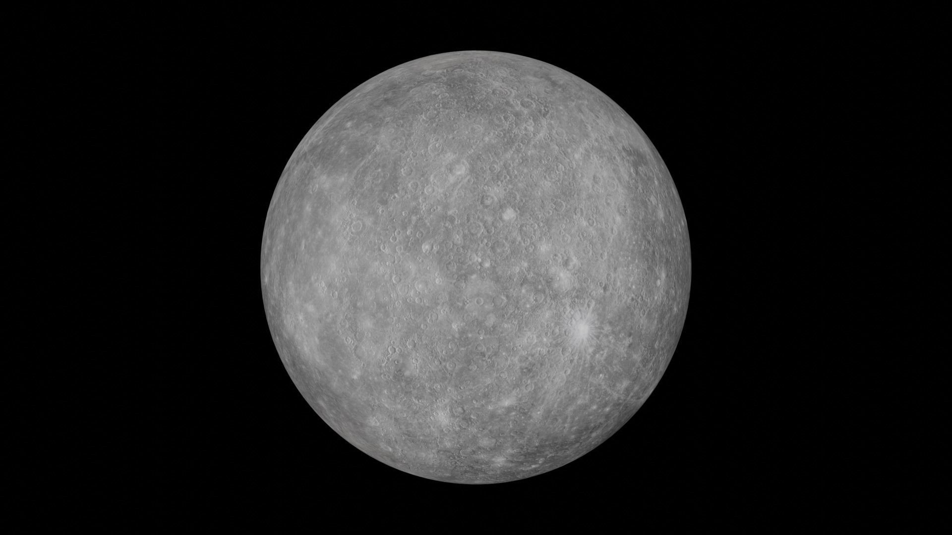 Mercury nasa Low-poly 3D model_1