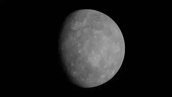 Mercury nasa Low-poly 3D model