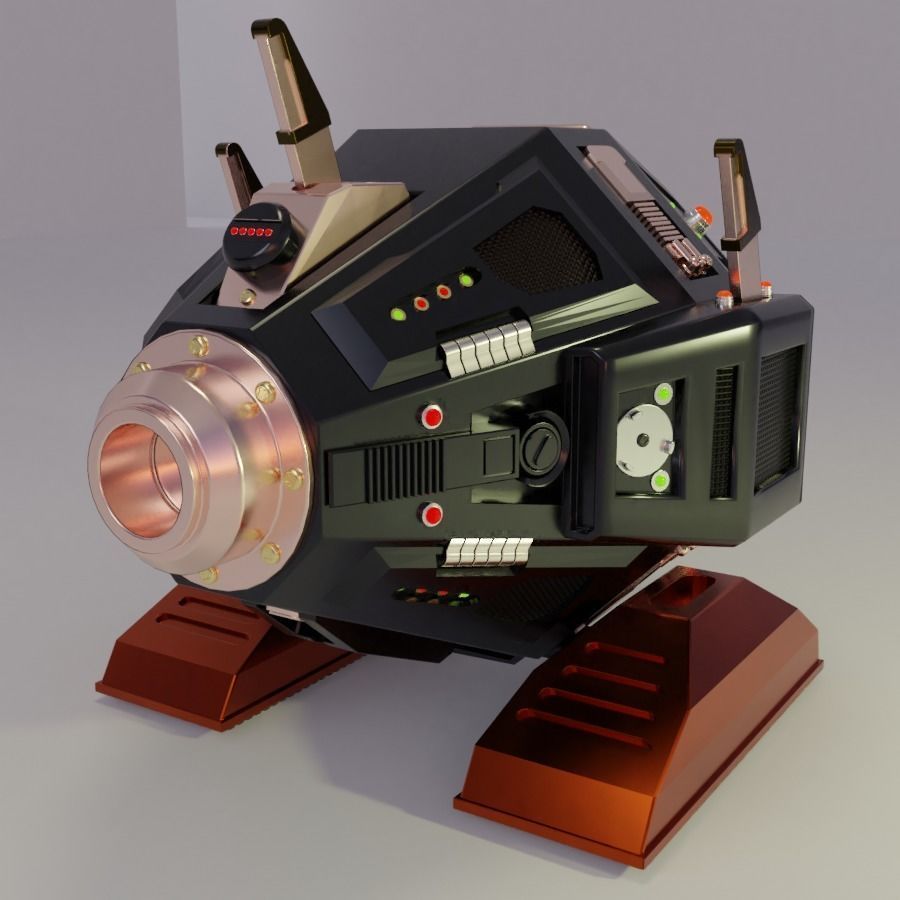 StarTrek Exocomp fan art 3D model_1