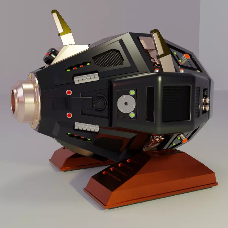 StarTrek Exocomp fan art 3D model_0