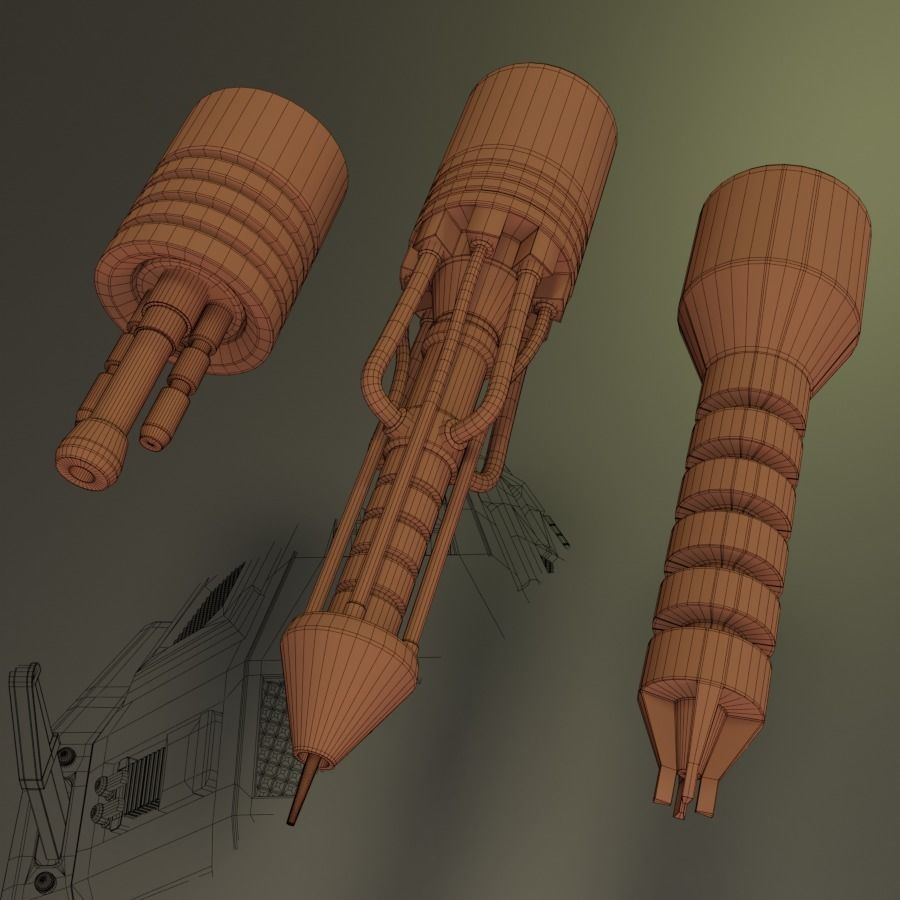 StarTrek Exocomp fan art 3D model_12