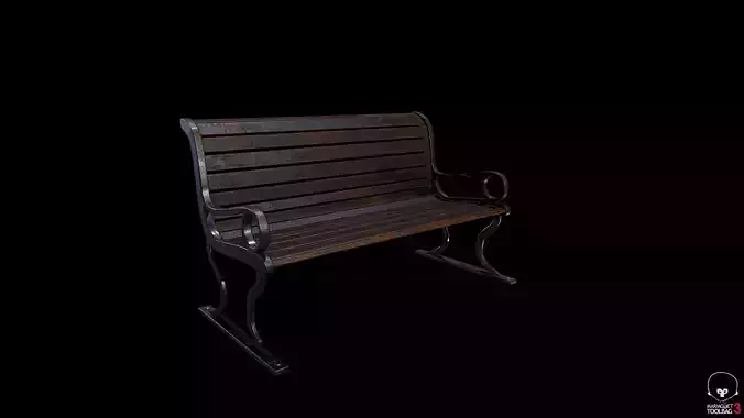 Park Bench - Gest Low-poly 3D model