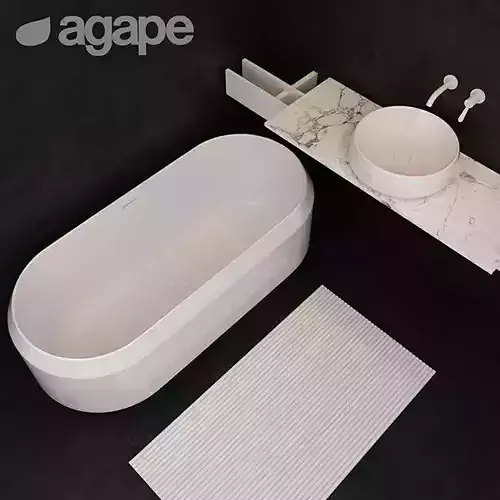 Agape set 1 bathroom 3D model