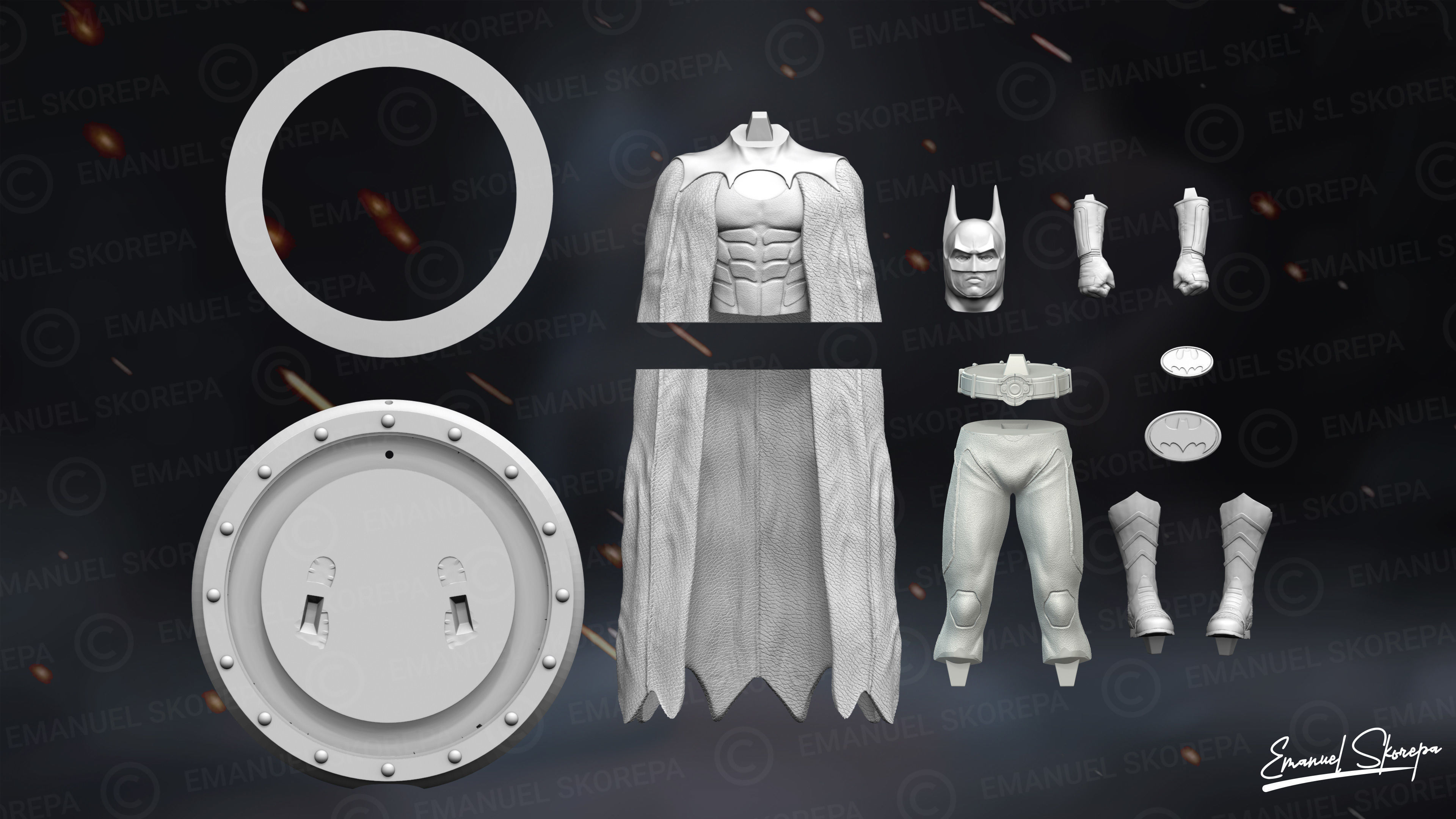 BATMAN MICHAEL KEATON 3D print model_7