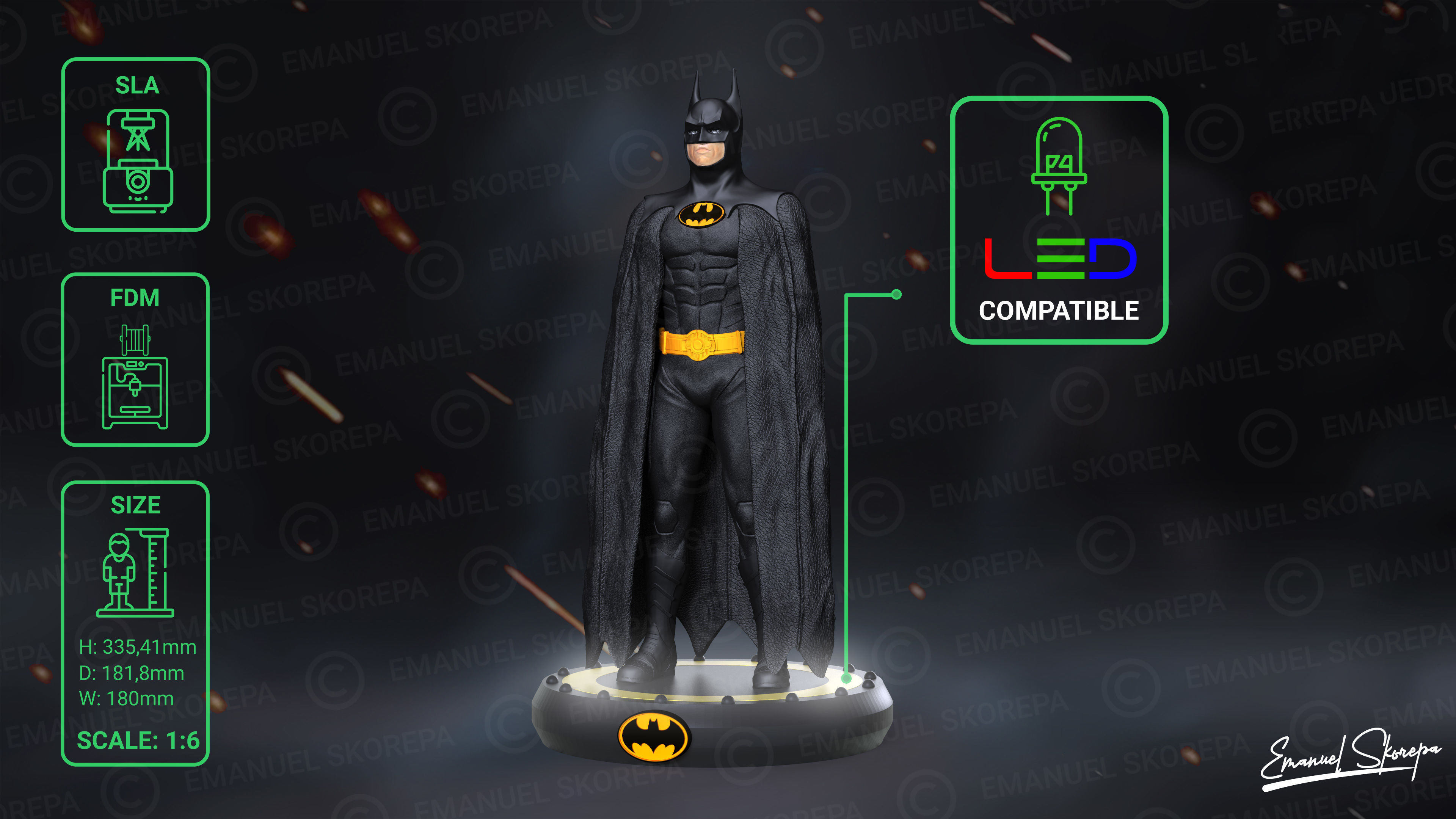 BATMAN MICHAEL KEATON 3D print model_4