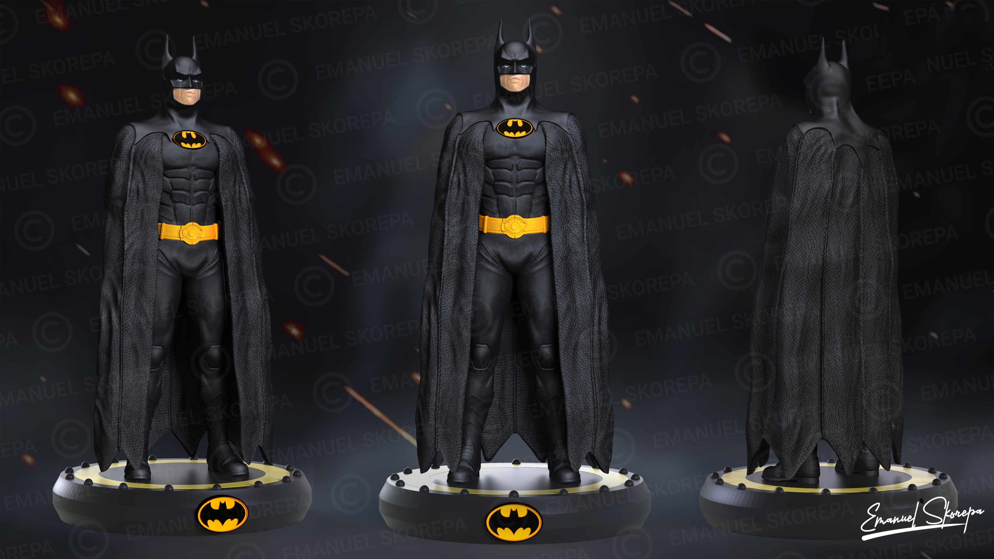 BATMAN MICHAEL KEATON 3D print model_5