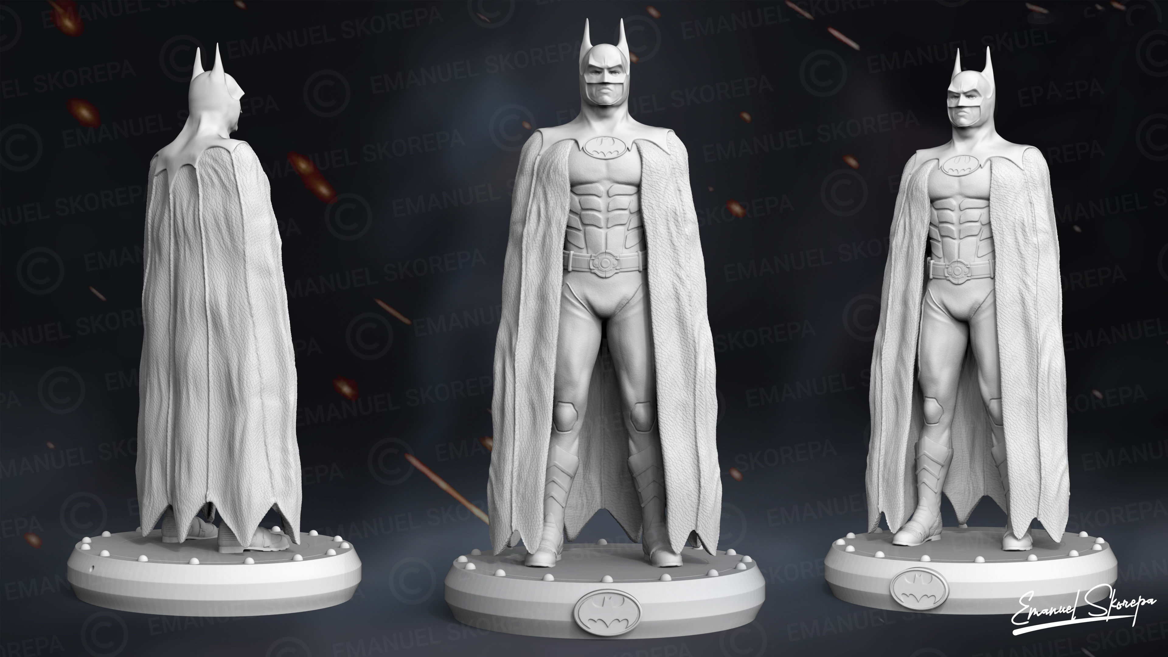 BATMAN MICHAEL KEATON 3D print model_6