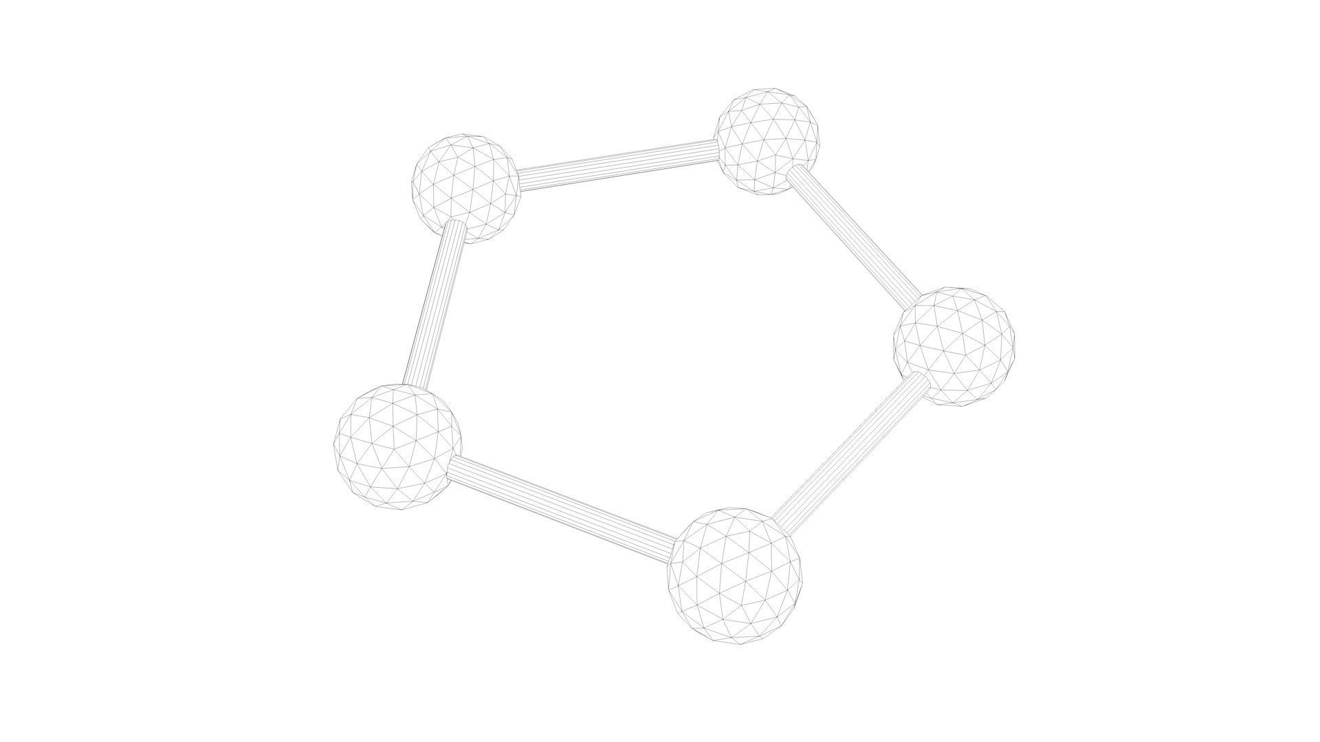 The set of models of graphene molecules 3D model_1