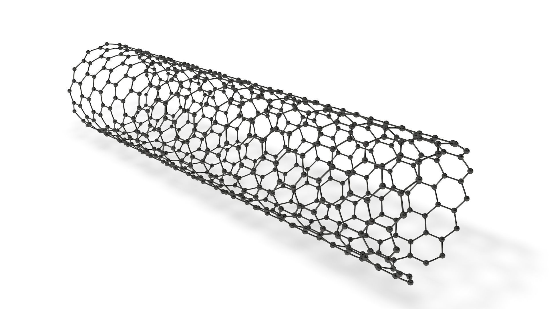 The set of models of graphene molecules 3D model_2
