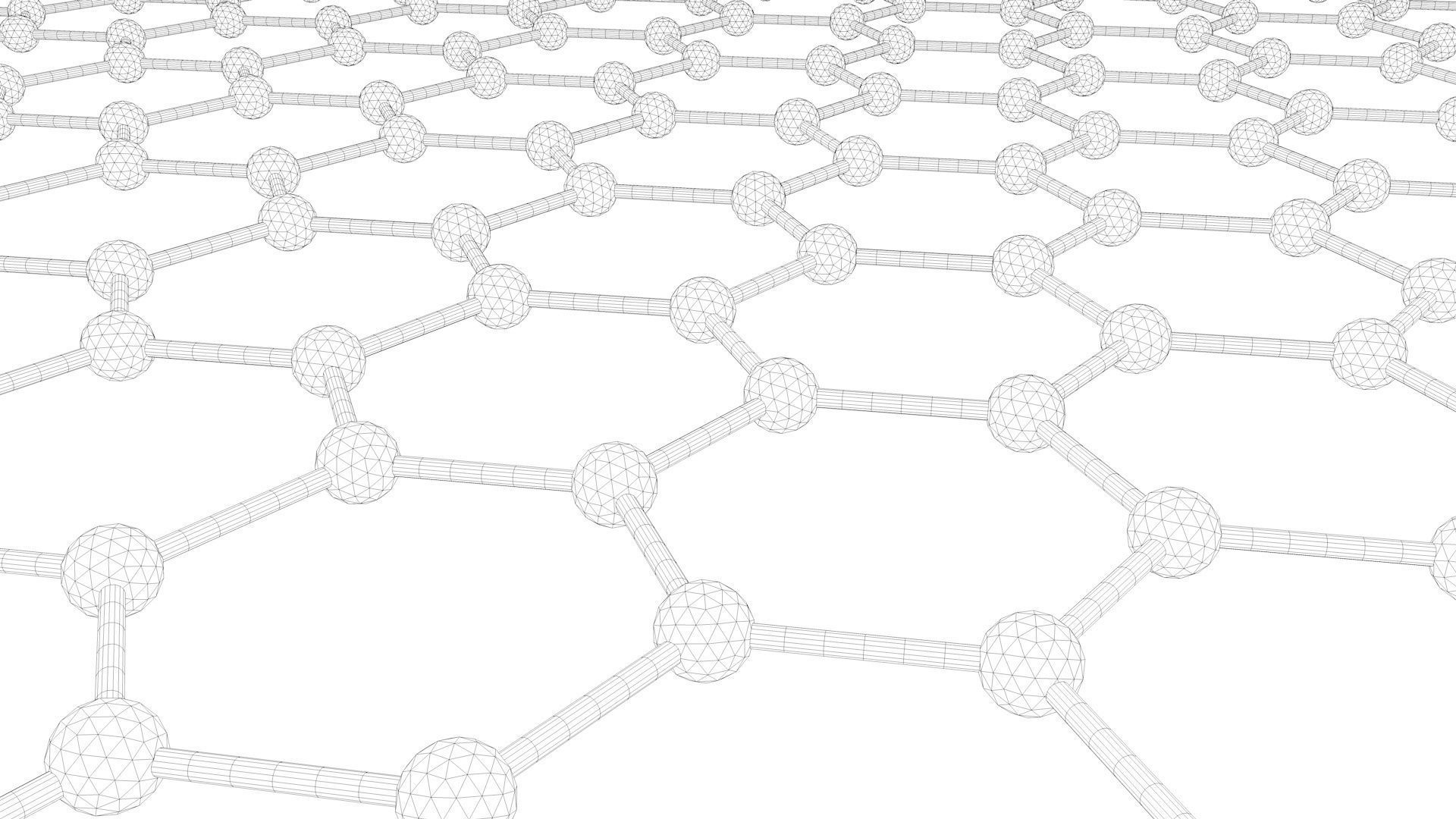 The set of models of graphene molecules 3D model_6