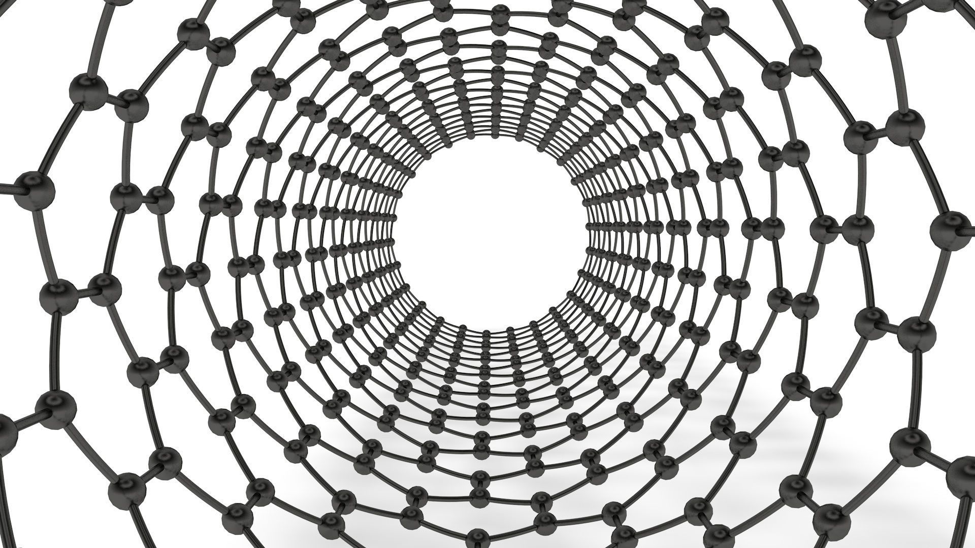 The set of models of graphene molecules 3D model_14
